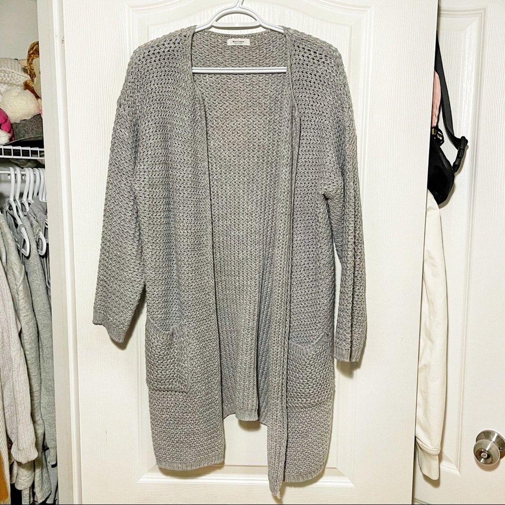 Made in Korea long knit cardigan jacket